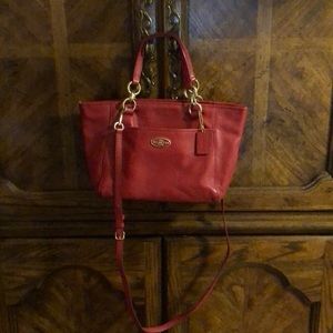 Coach Red Cross Body Purse